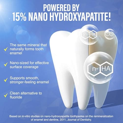 GuruNanda Toothpaste Booster with 15% Nano Hydroxyapatite – Add to Toothpaste for Whitening & Fresh Breath, Fluoride-Free Formula with Vitamins & Minerals, Up to 60 Uses — view 2
