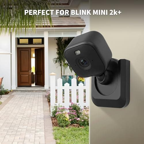 Blink Mini 2K+ No Drill Wall Mount Bracket for Blink Mini 2K+ Indoor Camera,No Screw Adhesive Camera Mount for Indoor Outdoor Camera 3Pack (Camera Not Included) Black — view 4
