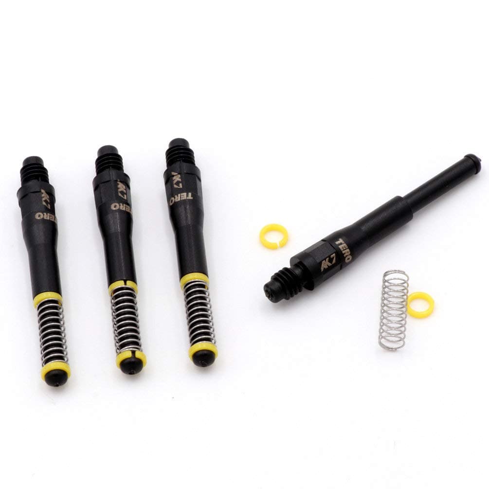 CUESOUL TERO AK7 Dart Shafts Resorte telescópico Incorporado, Juego de 4 Piezas