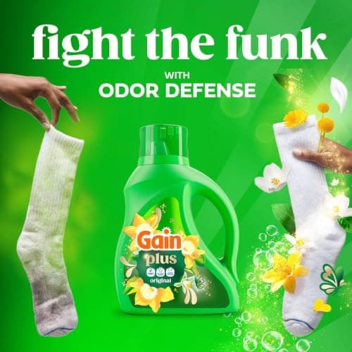 Gain Plus Liquid Laundry Detergent, Cleaner, Fresher, Now with Oxi, Original Scent, 170 fl oz, 129 Loads — view 3