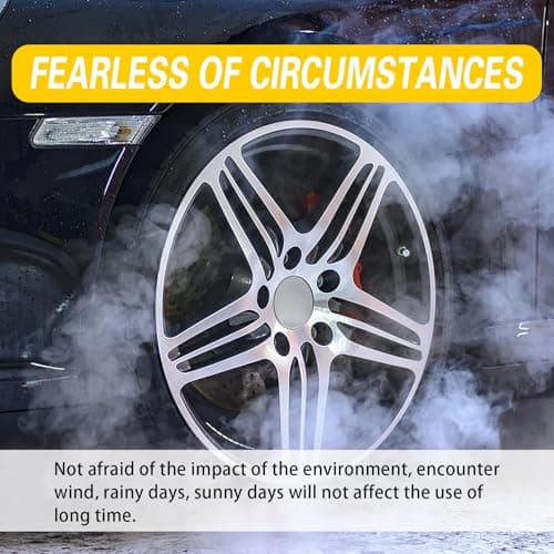 Arwrilt 4 Pack Car Wheel Center Hub Caps, ABS Rust-Proof Center Caps for Rims, Vehicle Rim Hub Caps Accessories, 2.36" OD 2.2" ID Tight Fitting Snap-on Wheel Hub Modified Dustproof Cover (Silver) — view 3