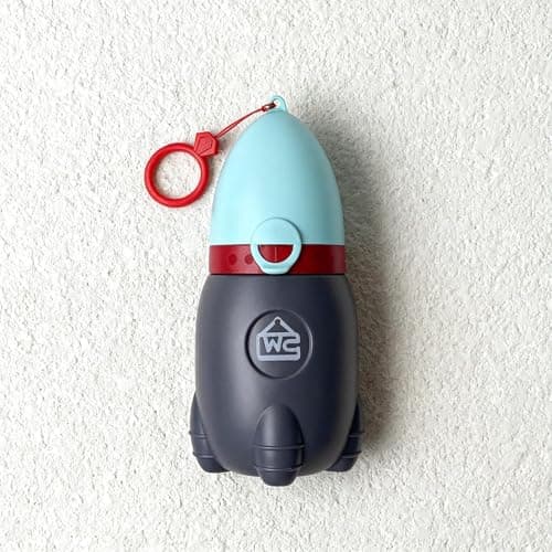 Lightweight Portable Urinal for Kids-Rocket Toy Design Emergency Potty for Toddler, Easy to Carry Travel Potties for Car Camping, Leak-Proof Children Urinal Potty Training Aid (green2) — view 2