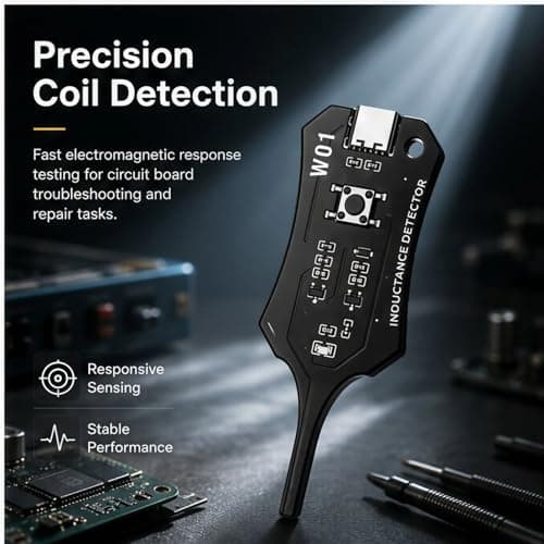 Type-C Inductor Tester, Coil Detection Tool for Circuit Board Repair, Electromagnetic Inductance Tester for Phone and PC Motherboard Troubleshooting