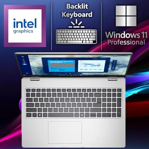 Dell Pro 16 PC16250 Business Laptop(Nextgen Latitude), 16" FHD+ IPS Display, Intel Ultra 7 225U (12 cores, Up to 5.2 GHz), 16GB DDR5 RAM, 512GB SSD, Backlit Keyboard, WiFi 6E, Win 11 Pro — view 3