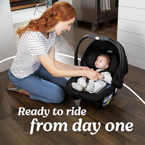 Graco® SnugRide SnugFit DLX Infant Car Seat, Baby Car Seat with Anti Rebound Bar for Extra Safety, SnugLock Easy Install Carseat, Baby Registry Must Have, Gift for New Parents, Maison
