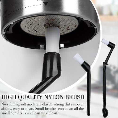 4-Piece Coffee Machine Cleaning Brush Set, 2 Cleaning Brushes and 2 Coffee Brushes With Spoon heads, For Cleaning Coffee Grinders, An Ideal Accessory For Your Home Kitchen — view 3