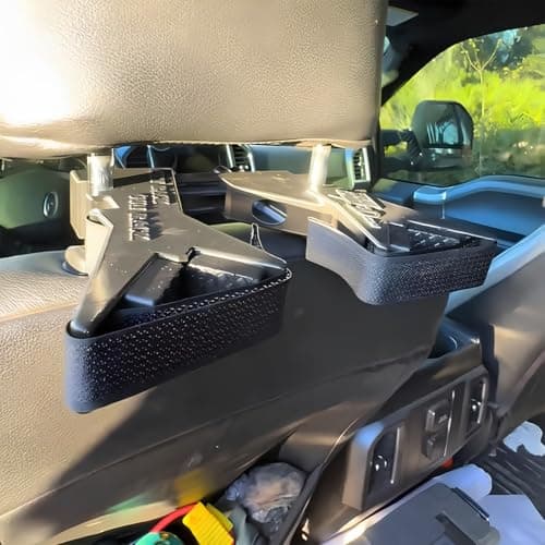The Ultimate Universal Seat Back Gun Rack, Adjustable Vehicle Rifle Heavy Duty Backseat Organizer with Secure Straps Hunting Gear Storage Vehicle Rifle Holder for Truck Suv Car