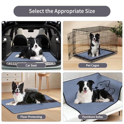 Zlune 2 Pack Washable Pee Pads for Dogs 18"x24", Reusable Training Puppypads Absorbency Non-Slip & Leak-Proof for Pet Whelping Box Playpen Crate Sofa Bed Floors (Gray) — view 4