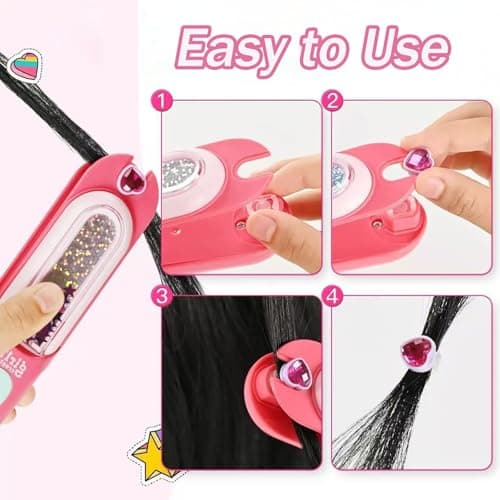 Kryzalor Hiar Gem Stamper Kit for Girls Toys Gift Bedazzler Accessories