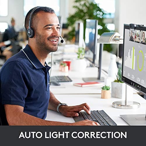 Logitech C270 Webcam, 720p, Widescreen Video Calling, Light Correction, Noise-Reducing Mic, Works with Zoom, Nintendo Switch 2’s New GameChat Mode, PC/Mac/Laptop/MacBook/Tablet - Black — view 3