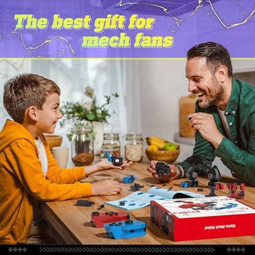 Game Mech Building Block Set for Boys, Controller Mech Model, Classic Robot Toy, Compatible with Lego Model Blocks Kits, Gift for Kids, Boys, Adults and Fans, Birthday Halloween Christmas Decorations — view 5