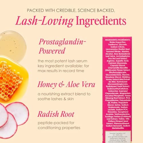 Grande Cosmetics GrandeLASH-MD Lash Enhancing Serum - Peptide & Vitamin Infused Formula for Longer, Thicker, Fuller Looking Lashes - Ophthalmologist Tested, Cruelty-Free, 3 Month Supply (2mL) — view 4