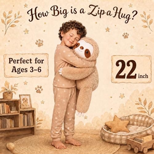 gnomantic Sloth Weighted Stuffed Animals, Plush Pillow for Kids