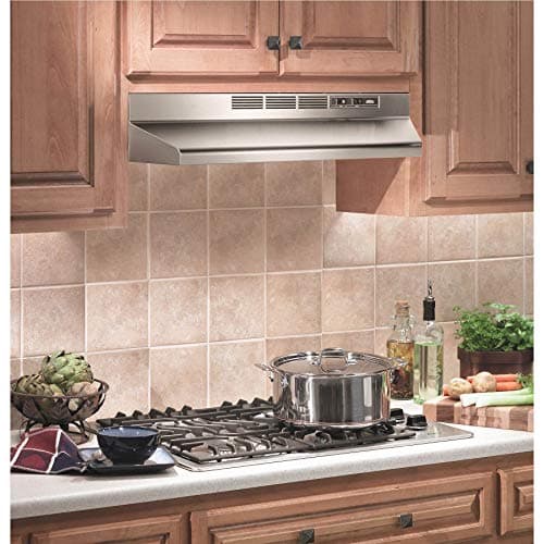 Broan-NuTone 413004 Non-Ducted Ductless Range Hood with Lights Exhaust Fan for Under Cabinet, 30-Inch, Stainless Steel — view 4