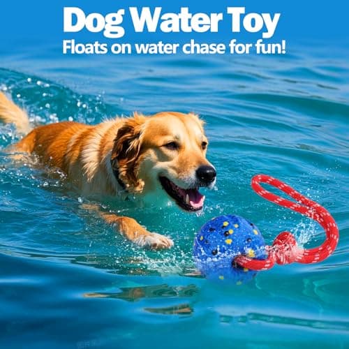 Mity rain Floating Dog Toys –E-TPU Water Pool Fetching Toy with Rope — view 3