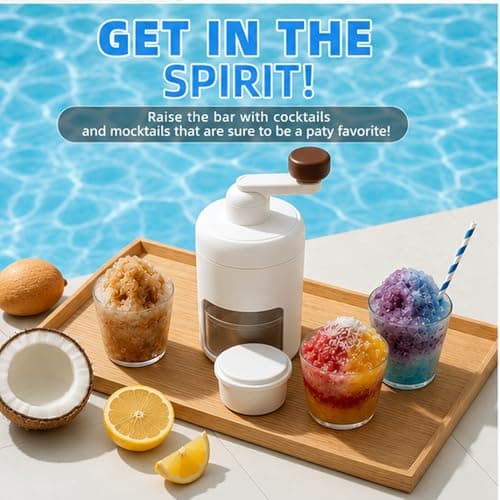 Portable Ice Shaver Machine for Snow Cones, Premium Slushie Machine for Home — view 3