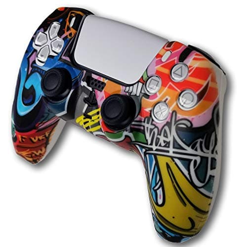 NuFix Controller Silicone Skin for Sony PS5 Thick Anti-Slip Grip (Graffiti)