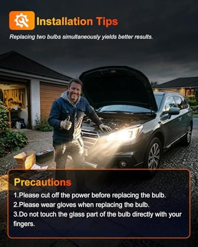 OKOENIEO 9012 Halogen Headlight Bulb, 12V 55W Standard Halogen Light Bulb, 3800K, 4000 Lumens, High Brightness Headlight Bulb, Head Light Bulbs for Car,Headlight Bulbs Low Beam, Pack of 2 — view 5