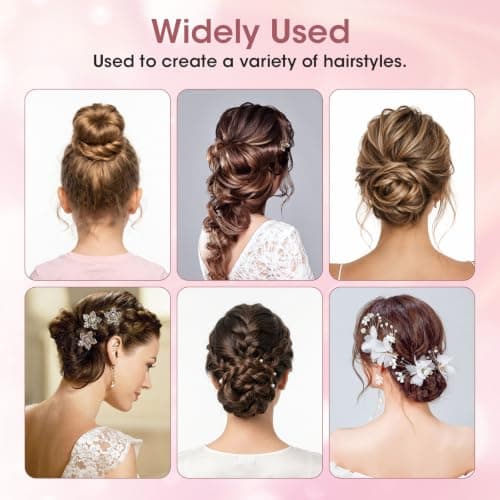 200PCS 2.8 Inch U Shaped Large Heavy Duty Hair Pins for Women Girls, Large Hair Pins for Thick/Long Hair, Long Hair Pin Bobby Pin for Secure Bun Salon Wedding Daily Hairstyles - Black — view 5