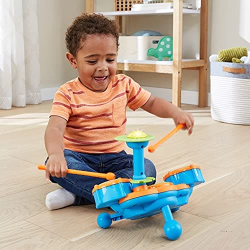 VTech KidiBeats Drum Set (Frustration Free Packaging), Orange — view 2