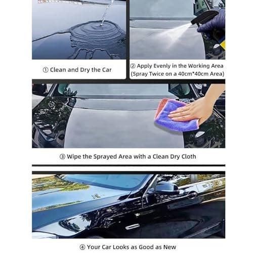 2PCS Quick Effect Coating Agent, New Quick Effect Coating Agent, 3 in 1 High Protection Quickly Car Coatings Spray, Car Scratch Wax Sprays Waterless Wash — view 2