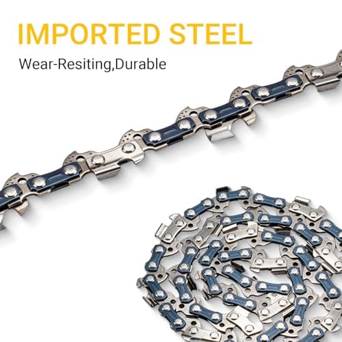 5 Pack 8" Chainsaw Chain 1/4" Pitch .043" Gauge 47DL – Low Kickback Semi-Chisel Replacement for IMOUMLIVE, Seesii, DocSmart Mini Chainsaw — view 4