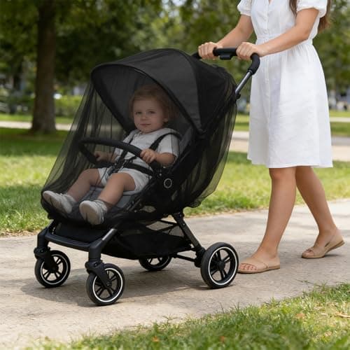 Yymobt 2 Pcs Baby Mosquito Net for Stroller, Baby Bug Net for Stroller Breathable and Portable Insect Netting for Travel Mini Crib Bassinet Cradle
