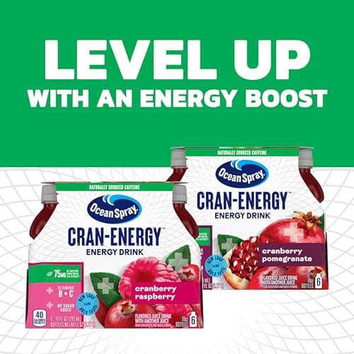 Ocean Spray® Cran-Energy™ Cranberry Raspberry Juice Drinks, 10 Fl Oz Bottles, 6 Count (Pack of 1) — view 5