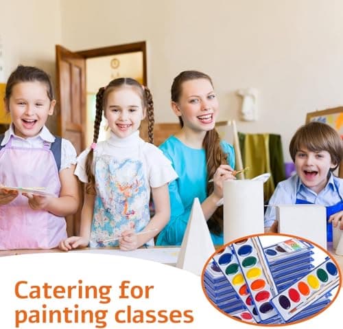 VEESA Washable Watercolorsfor Kids, 5 Pack, 8 Colors with Paint Brush — view 4