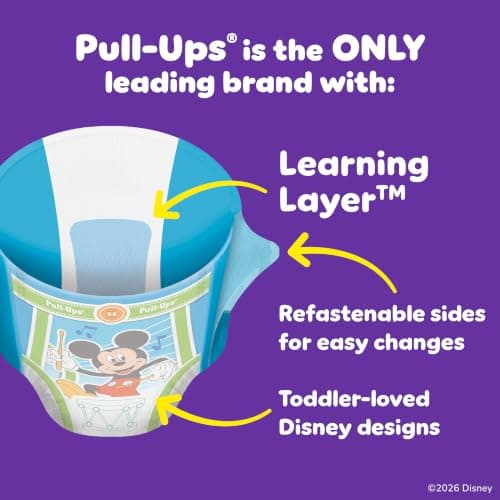 Pull-Ups Boys' Potty Training Pants, Size 3T-4T Training Underwear (32-40 lbs), 20 Count — view 3