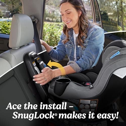 Graco EasyTurn 360 2-in-1 Rotating Convertible Car Seat, 360 Degree Rotating Infant to Toddler Rotating Car Seat, 2 Modes Rear and Forward Facing, Slim Design, Solae — view 3