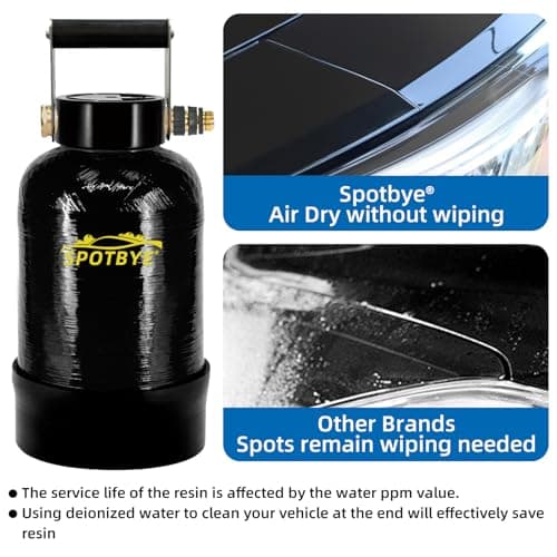 Filterelated Deionized Water System with 10L Resin & Built-in Heavy Metal Filter, Extends Resin Life by 15%, for Spot-Free Rinsing of Cars, RVs, Motorcycles, Solar Panels, Windows, Boats — view 5