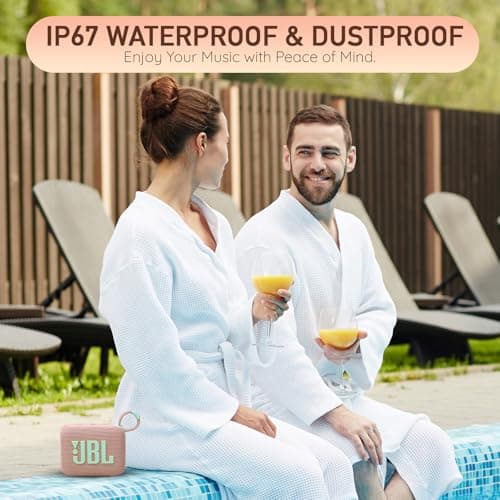 JBL Go 4 Portable Bluetooth Wireless Speaker, IP67 Waterproof and Dustproof Built-in Battery - Red -Comprehensive Ultimate Performance Cloth Solution for Your On-the-Go Sound Experience — view 2