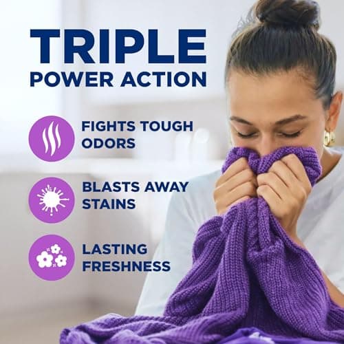 ARM & HAMMER Plus OxiClean with Odor Blasters Liquid Laundry Detergent, Laundry Odor Remover, Attacks Stains, Fresh Burst Scent, 154 Loads, 200.2 Fl Oz — view 5