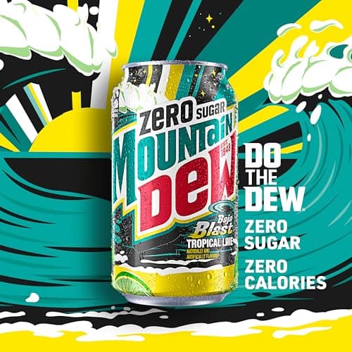 Mountain Dew, Baja Cabo Citrus Zero Sugar 12 Fl Oz Cans (Pack of 12) — view 4