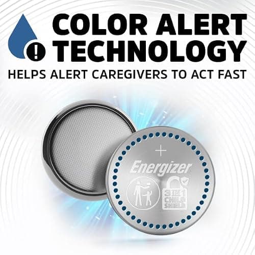 Energizer 2032 Batteries (10 Pack), 3V Lithium Coin Batteries with 3-in-1 Child Shield — view 5