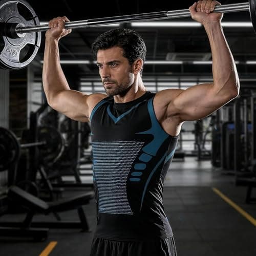 North Alpine Compression Vest, Compression Shirt Men, Version Sleeveless Vest, for Gym, Running, 3pcs, Large