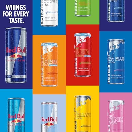 Red Bull Peach Edition Energy Drink, White Peach, 12 fl. oz., 24 cans, with 114mg Caffeine, Taurine & B Vitamins — view 5