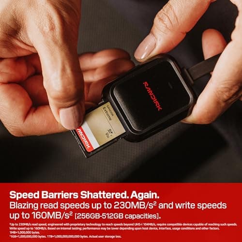 SANDISK 32GB Extreme SD UHS-I Card - Up to 100MB/s Read Speed and 60MB/ Write Speed, 4K UHD Video, U3, V30 - SDSDXVT-032G-GUCIN — view 2