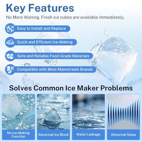 Nurfosttek 2198597 Ice Maker, 185W 115V 60Hz, Fit for Whirlpool, Maytag — view 2
