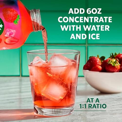 Starbucks Refreshers Concentrate Strawberry Acai, Refreshing Drink, Cold Drinks 32 fl oz — view 3