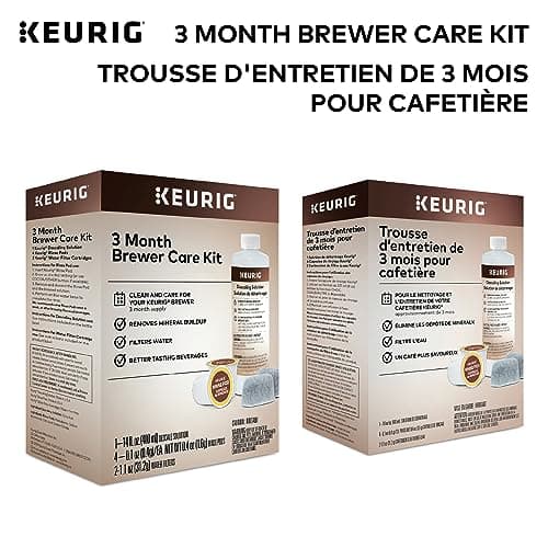 Keurig 3-Month Brewer Maintenance Kit, Includes Descaling Solution, Water Filter Cartridges & Rinse Pods, 7 Count