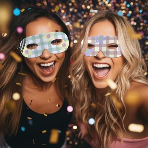 Prasacco 20 Pcs Paper Masks for Crafts, White Paper Eye Masks Paintable Plain Masquerade Mask DIY Blank Mask for Halloween Mardi Gras Costume Party Decorations — view 5