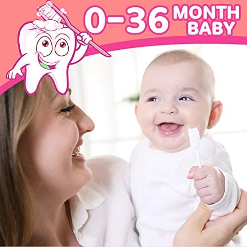 EASICUTI Baby Tongue Cleaner, 42Pcs Disposable Infant Toothbrush, Gauze Gum Cleaner Baby Oral Cleaning Stick Dental Care for 0-36 Months + Free 1 Finger Toothbrush — view 5
