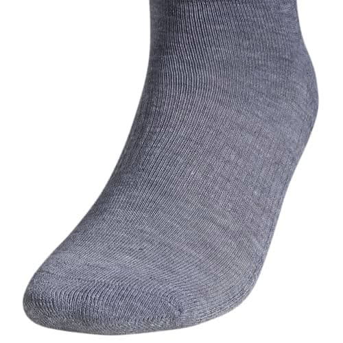 adidas Men's Athletic Cushioned Low Cut Ankle Socks (6 Pairs) Durable & Comfortable, Heather Grey/Black, L — view 4