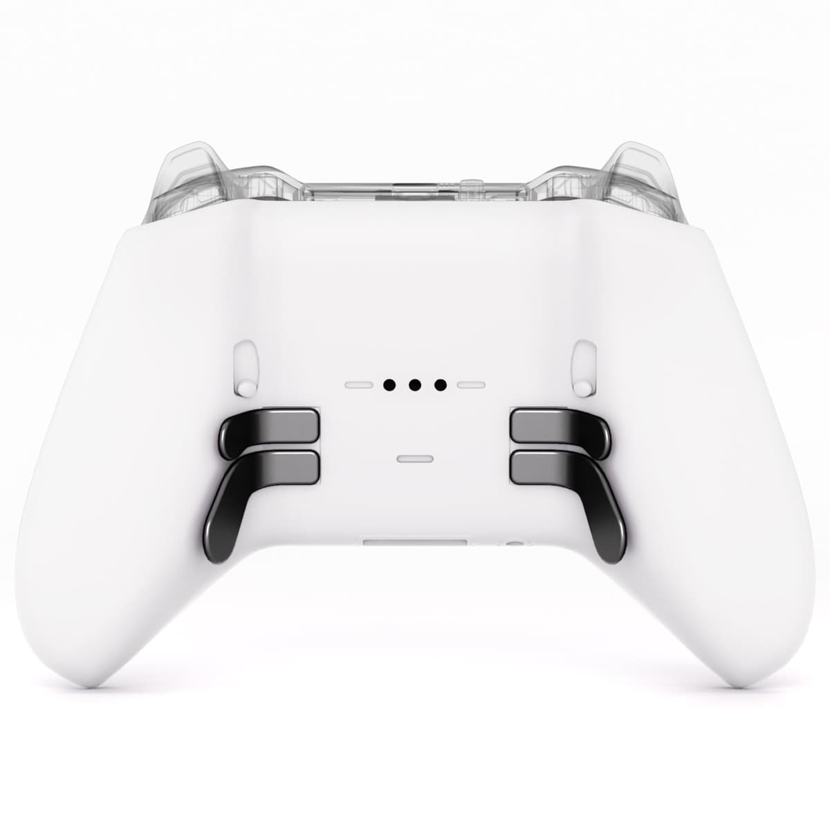 eXtremeRate Replacement Bottom Shell Case for Xbox Elite Series 2 Controller, Custom White Back Housing Shell Cover for Xbox Elite Series 2 Core Wireless Controller Model 1797 - WITHOUT Controller