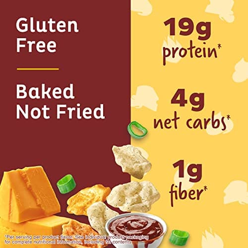 Quest Nutrition Protein Chips Variety Pack, BBQ, Cheddar & Sour Cream, Sour Cream & Onion, High Protein, Low Carb, 1.1 oz (Pack of 12) — view 4