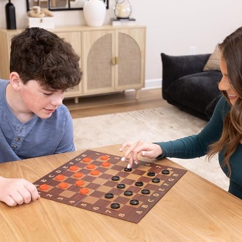 Elbow Room Games 3-in-1 Game Set, Chess, Checkers & Tic Tac Toe with Reversible Board and Instructions, Classic Strategy Fun for All Ages, 2+ Players — view 3