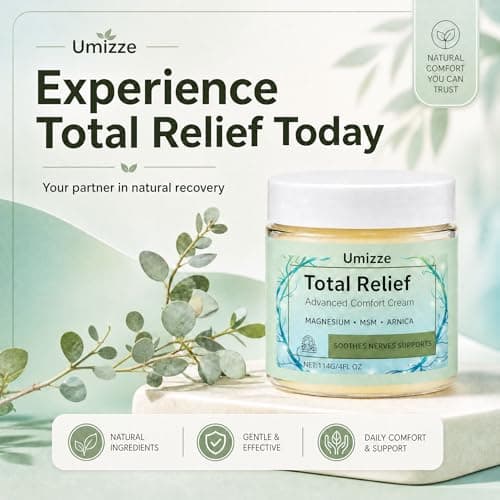 Umizze Total Relief Advanced Magnesium Cream-Joint Relief Cream with Magnesium,MSM & Arnica – Fast Absorbing,Non-Greasy Topical for Everyday Joint & Muscle Comfort，4Fl Oz — view 2