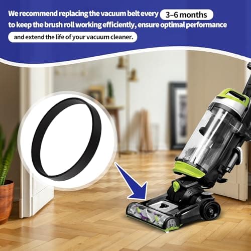 LEMGYOUFT 5-Pack for Bissell Style 7/9/10 P/N 3031120 Vacuum Belts Fits PowerForce Helix CleanView Swivel Rewind Pet Powerlifter Pet Hair Eraser Vacuum Cleaner 2031093 32074 3031123 — view 4